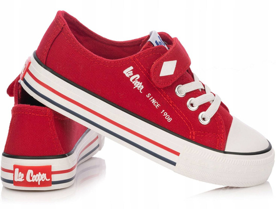 LEE COOPER LCW-21-44-0304K buty dziecięce trampki czerwone