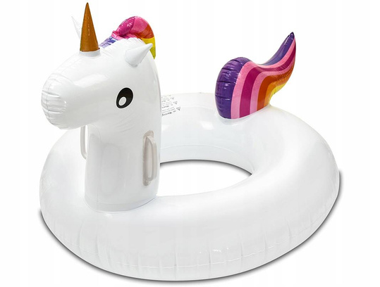 JEDNOROŻEC DMUCHANY PŁYWANIA MATERAC KOŁO PONTON