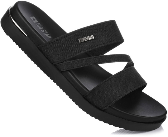 BIG STAR LL274934 KLAPKI DAMSKIE WSUWANE NA LATO CZARNE