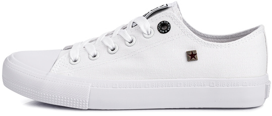 BIG STAR AA274010 damskie trampki niskie klasyczne białe