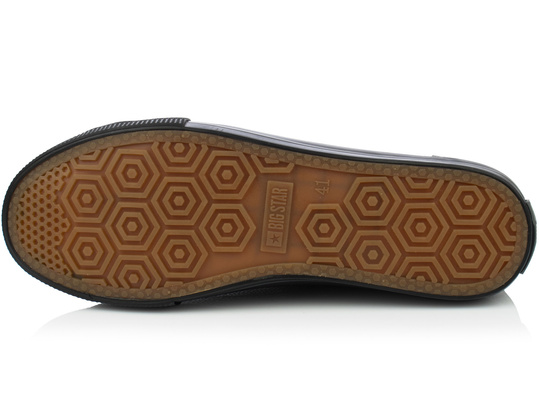 BIG STAR II174002 męskie trampki niskie czarne ekoskóra