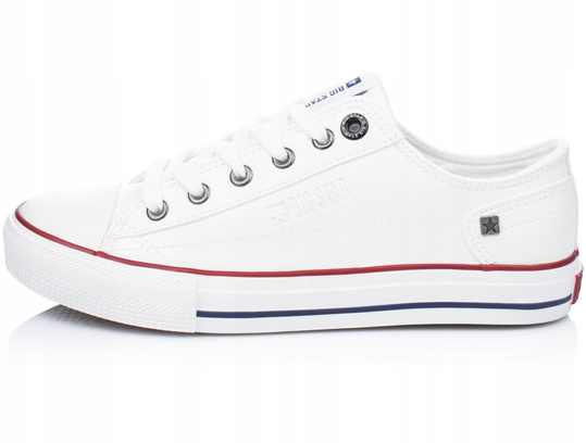 BIG STAR II274001 damskie trampki białe ekoskóra