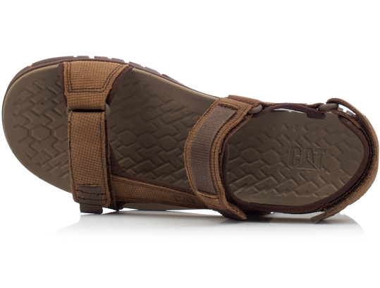 CATERPILLAR ATCHISON SANDAL P721281 MĘSKIE BRĄZOWE SKÓRZANE SANDAŁY