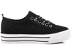 BIG STAR KK274013 DAMSKIE CZARNE TRAMPKI NA PLATFORMIE