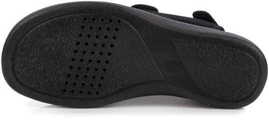 DR ORTO buty sandały ortopedyczne na rzepy wygodne zdrowotne czarne