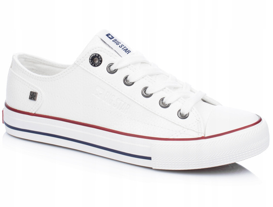 BIG STAR II274001 damskie trampki białe ekoskóra