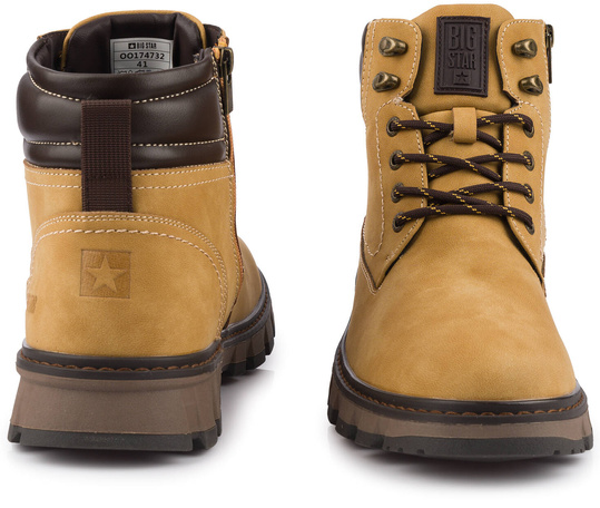 BIG STAR MĘSKIE BUTY TREKKINGOWE TRAPERY WYSOKIE ZIMOWE OCIEPLANE