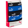 PUMA PROMO PRINT BOXER 935800-01 męskie bokserki majtki bawełniane 4PAK czarne niebieskie