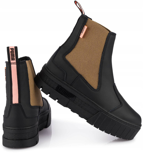 PUMA MAYZE CHELSEA POP 384549-03 DAMSKIE BUTY BOTKI NA PLATFORMIE CZARNE