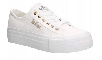 LEE COOPER LCW-24-31-2725L DAMSKIE TRAMPKI BIAŁE NA PLATFORMIE