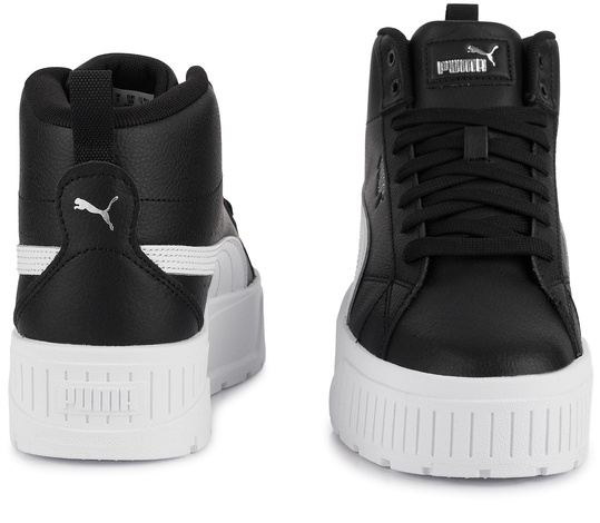 PUMA KARMEN II MID 397459-06 damskie buty sportowe sneakersy wysokie na platformie skórzane czarne