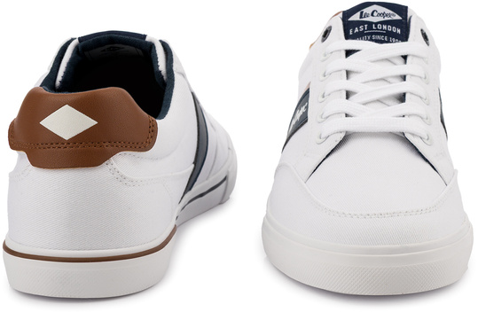 LEE COOPER 3244M męskie buty sportowe trampki niskie białe