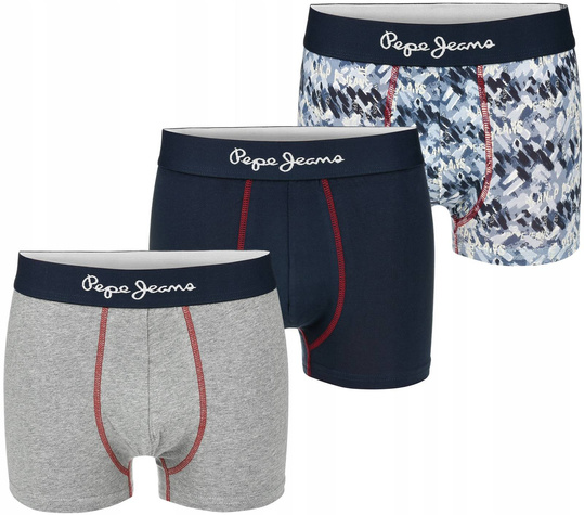 PEPE JEANS MAJTKI BOKSERKI MĘSKIE BAWEŁNA 3PAK U5_F3569_PEP_S3PKA