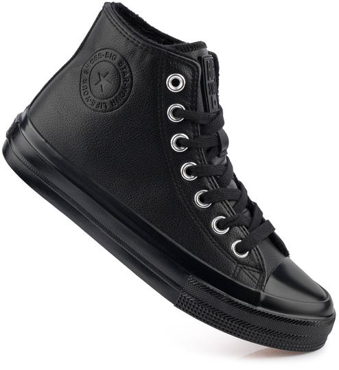 BIG STAR DAMSKIE OCIEPLANE WYSOKIE BUTY TRAMPKI EKOSKÓRA