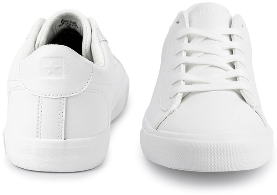 BIG STAR NN174250 MĘSKIE KLASYCZNE SNEAKERSY TRAMPKI BIAŁE EKOSKÓRA