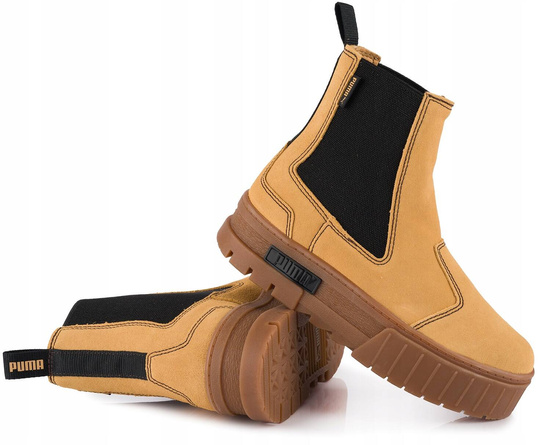 PUMA MAYZE CHELSEA SUEDE 382829-04 DAMSKIE BUTY BOTKI NA PLATFORMIE
