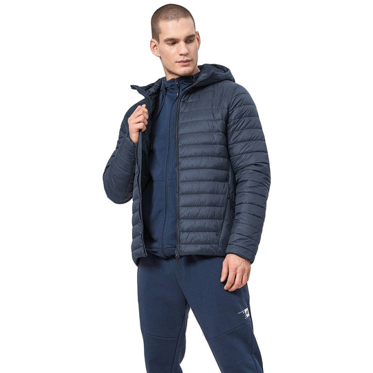 4F MĘSKA KURTKA ZIMOWA PIKOWANA PUCHOWA KAPTUR H4Z22-KUMP004-30S