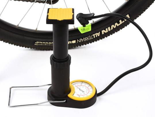 DUNLOP POMPKA NOŻNA ROWEROWA WARSZTATOWA Z MANOMETREM