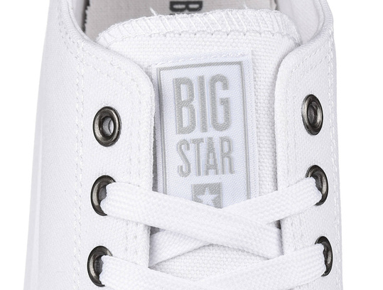 BIG STAR LL274A177 DAMSKIE BIAŁE KLASYCZNE TRAMPKI NA PLATFORMIE