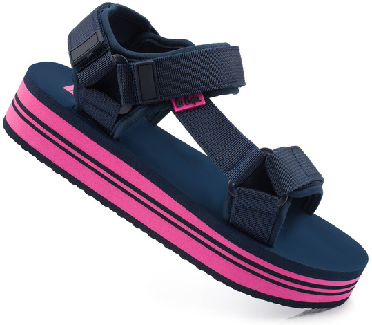 LEE COOPER LCW-24-05-2754 DAMSKIE SANDAŁY SPORTOWE NA PLATFORMIE RZEPY