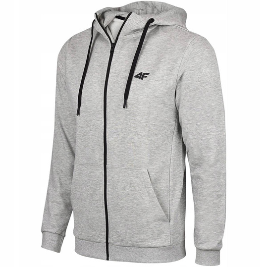 4F MĘSKA BLUZA SPORTOWA Z KAPTUREM ROZPINANA H4Z22-BLM353-27M