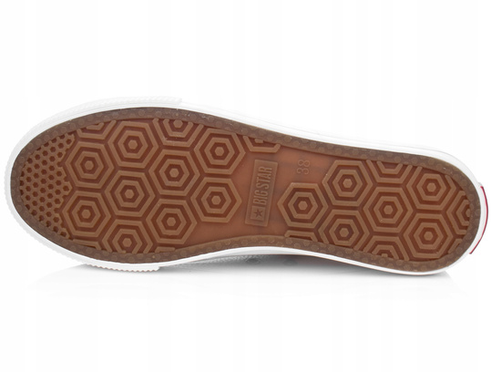 BIG STAR II274001 damskie trampki białe ekoskóra