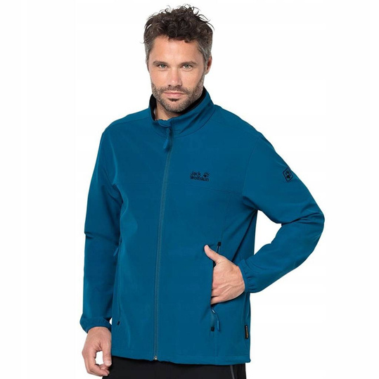 JACK WOLFSKIN MĘSKA KURTKA SOFTSHELL NIEBIESKA L