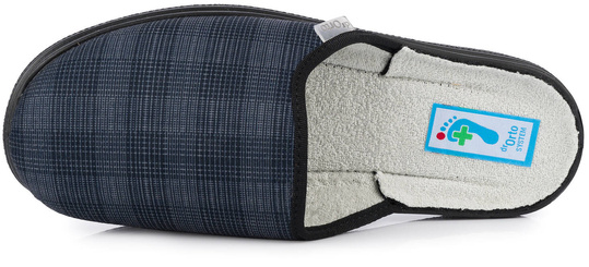 DR ORTO MĘSKIE KAPCIE KLAPKI PANTOFLE DOMOWE SZEROKIE ZDROWOTNE