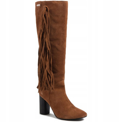 BUTY KOZAKI PEPE JEANS PARSON FRINGES SKÓRA r. 36