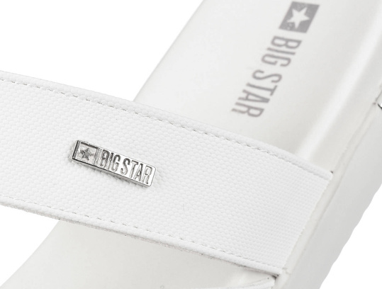 BIG STAR LL274935 KLAPKI DAMSKIE WSUWANE NA LATO BIAŁE