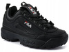 FILA DISRUPTOR LOW WMN 1010302.12V  buty sneakersy DAMSKIE czarne