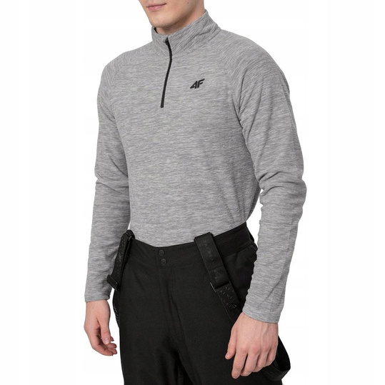 4f MĘSKA BLUZA POLAROWA STÓJKA H4Z22-BIMP010-27M
