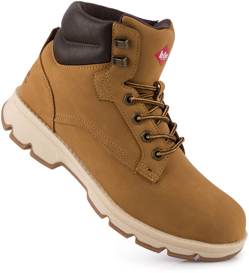 LEE COOPER LCJ2949 BUTY MĘSKIE ZIMOWE TRAPERY OCIEPLANE BRĄZOWE