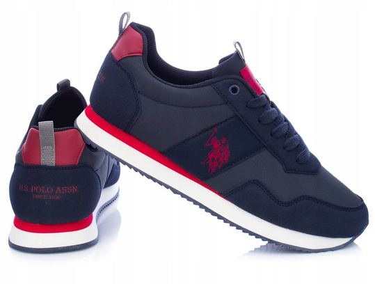 U.S. POLO ASSN. NOBIL BUTY MĘSKIE SPORTOWE SNEAKERSY GRANATOWE