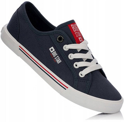 BIG STAR HH274063 damskie trampki niskie granatowe