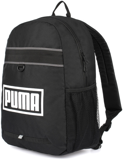 PUMA PLUS BACKPACK 078047-01 PLECAK SZKOLNY SPORTOWY CZARNY KIESZONKI NA BIDON NAPÓJ