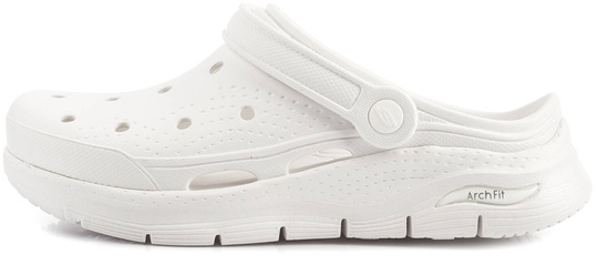 SKECHERS ARCH-FIT - IT'S A FIT 111385/WHT DAMSKIE LEKKIE KLAPKI KROKSY CHODAKI