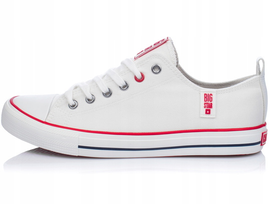 BIG STAR JJ174062 męskie trampki niskie klasyczne białe