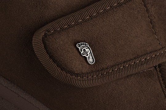 DR ORTO męskie buty ortopedyczne wygodne zdrowotne na rzep brązowe